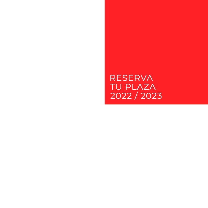 Reserva tu plaza - Curso académico 2022/2023