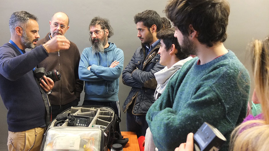 Pepe Marín visita a los alumnos de Fotografía Profesional