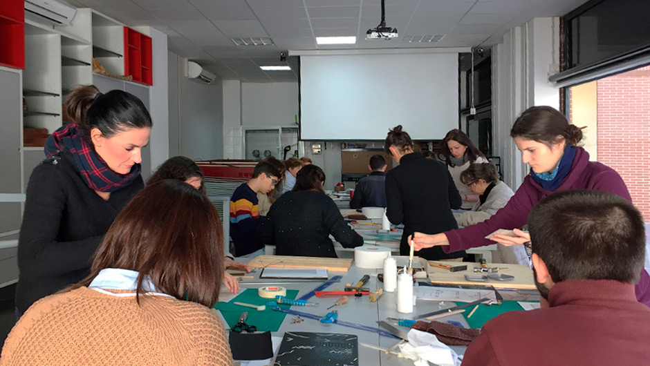 Celebración de los cursos, Encuadernación japonesa y Diseña tu tipografía en Granada