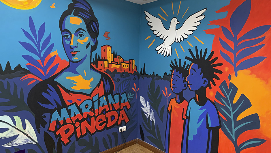 Michael Picado presenta la exposición Trazos por la Paz en Escuela Arte Granada,  Foro Internacional de la PAZ 