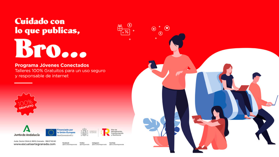 talleres para fomentar un uso seguro y responsable de internet para Jóvenes conectados