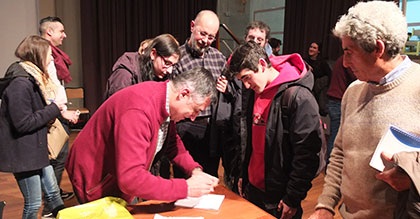 Visita a la conferencia de Gervasio Sánchez