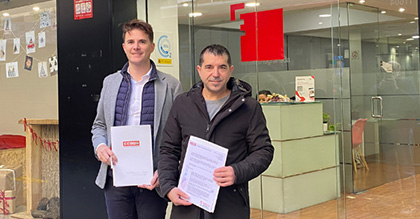 Escuela Arte Granada y CCOO de Andalucía firman un acuerdo de colaboración en materia de formación